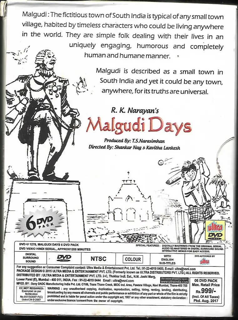 1045.MALGUDI DAYS (R.K.NARAYAN'S) (6 DISC SET)-2.webp