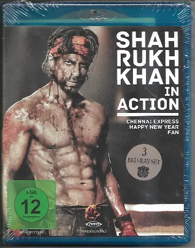 [BRDVD309] SHAHRUKHKHAN IN ACTION (CHENNAI EXPRESS & HAPPY NEW YEAR & FAN)(REGION B)