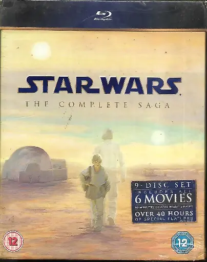 [BRDVD314] STAR WARS THE COMPLETE SAGA (6 MOVIES) (9 DISC SET) (THX)